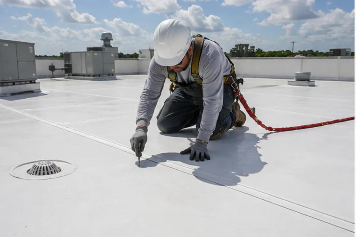 Flat and Low-Slope Roofing in Houston for Drainage and Membrane Conditions